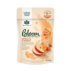 Ngũ cốc hữu cơ Bloom vị táo & cà rốt dành cho trẻ em (C)- Gói 120g
