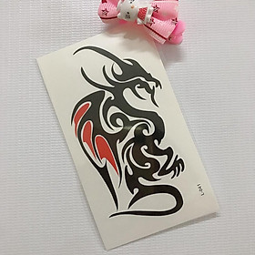 Combo 6 tấm hình xăm dán hươu đen 10x6cm