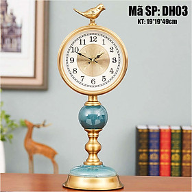 Mua Đồng hồ để bàn tân cổ điển  động cơ tĩnh âm kim trôi  Mã DH03
