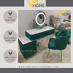 Mua Bàn trang điểm  bàn phấn kèm gương tích hợp đèn LED kèm nút cảm ứng thông minh và ngăn kéo để đồ tện lợi BTD-00040