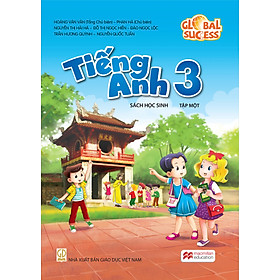 Sách – Tiếng anh 3 SHS tập 1 ko CD (Global Success) và 2 tập giấy kiểm tra ô ly trắng trong