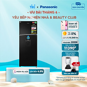 Tủ Lạnh Panasonic 326L Inverter NR-BL351WKVN Trữ đông kháng khuẩn - Lấy nước ngoài - Hàng chính hãng