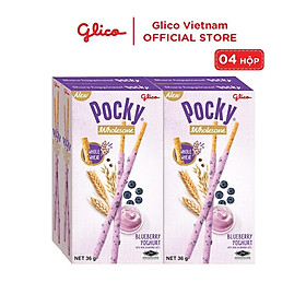 Combo 4 Bánh Que Pocky Ngon Khỏe Đẹp Vị Sữa Chua Việt Quất