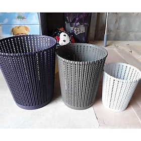 Mua Thùng rác văn phòng và gia đình nhựa mây đan phong cách hàn quốc nhựa nhập khẩu