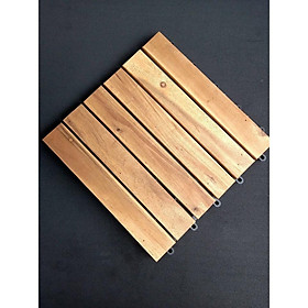 Mua Vỉ gỗ Tràm Tự Nhiên lót sàn ban công 12 nan 30x30 cm– Gỗ lót ban công