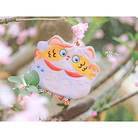 DIY túi thơm CÁ CHÉP MAY MẮN- kit nguyên liệu kèm nhân thơm tự thêu quà tặng TÌNH YÊU- nana HANDMADE shop