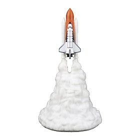 3D Print Table Rocket Lamp USB LED Night Light Home Office Decor