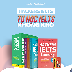 Combo Trọn Bộ 4 Cuốn Hackers IELTS (Listening + Reading + Speaking + Writing)