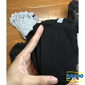 Combo 2 đôi vớ trơn cổ ngắn, tất công sở sợi cotton cao cấp, không xù lông - FORMEN SHOP - FMCB2CA042