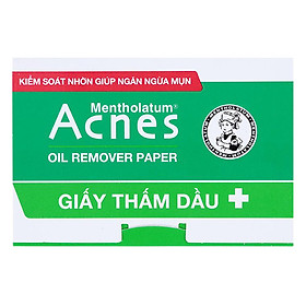 Giấy Thấm Dầu Rohto Acnes Mentholatum (Hộp 100 Tờ)