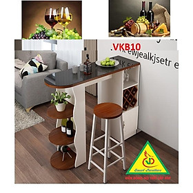 Mua Quầy bar mini kết hợp tủ rượu VKB10 ( không kèm ghế) - Nội thất lắp ráp Viendong Adv