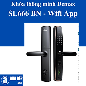 Mua Khóa cửa thông minh Demax SL666 BN - Wifi App. Hàng Chính Hãng