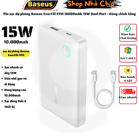 Pin sạc dự phòng Baseus EnerFill FP11 10000mAh 15W Dual-Port - Hàng chính hãng