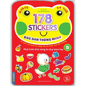 Hình ảnh Bóc Dán Hình Thông Minh Phát Triển Khả Năng Tư Duy Toán Học IQ EQ CQ (3-4 Tuổi) - 178 Sticker (Quyển 5)