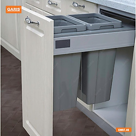 Mua Thùng rác đôi 36L  cánh kéo Garis GW07.40