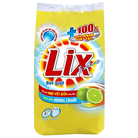 Bột Giặt Lix Extra Hương Chanh 6Kg EC006 - Tẩy Sạch Vết Bẩn Cực Mạnh