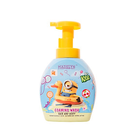 Tắm Và Gội 2 Trong 1 Dạng Bọt Hương Cherry Dành Cho Trẻ Em ( MINION MADELYN MINION KIDS FOAMING WASH CHERRY) 350ml