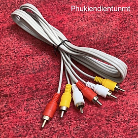 Mua DÂY CÁP AV/RCA 3 -  3 MÀU GHI LOẠI TỐT 1.5M