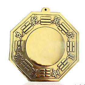 Gương bát quái đồng phong thủy trấn trạch cao cấp loại 8 cm 900030