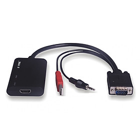 Bộ chuyển đổi VGA sang HDMI có Audio Z-TEK ZE577C, chuyển đổi cổng xuất hình cho máy tính, laptop, box tivi, Hàng chính hãng