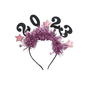 Happy New Year Headband Hair Hoop Headpiece for Festival Unisex Eve Party
