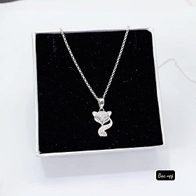 Dây chuyền bạc nữ Hồ Ly  GIÁ TỐT NHẤT  dây chuyền hồ ly thiết kế sang trong bắt mắt