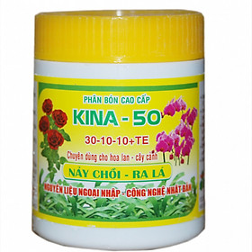 Phân bón lá Kina 50 30-10-10 + TE kích thích nảy chồi ra lá (hủ 100g)