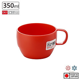 Bộ 3 cốc nước thiết kế dáng thấp, bằng nhựa PP cao cấp (màu đỏ) - Japan