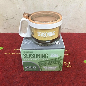 Bộ 1 hũ đựng gia vị thủy tinh Seasoning cao cấp ( giao ngẫu nhiên )