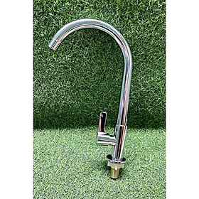 Mua Vòi rửa bát đơn lạnh 304 cắm chậu (ngổng rửa bát đơn 304 bóng bi xoay)