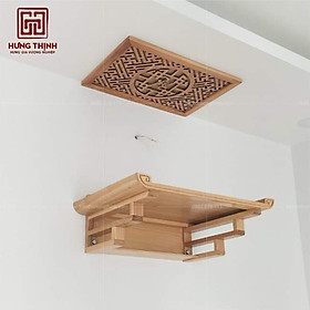 Mua Bàn thờ-Trang tờ treo gỗ sồi ngang 80 cm