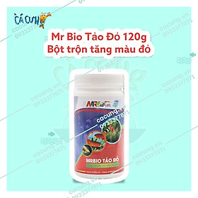 Mr Bio Tảo Đỏ 120g - Bột trộn thức ăn tăng màu cho các loại cá cảnh