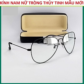 Kính mắt nam nữ tròng thủy tinh cường lực chống tia UV hàng cao câp