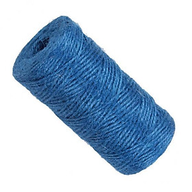2-4pack 100m Jute Cord 2mm String Crafts DIY Gift Wrapping Twine Rope Deep Blue