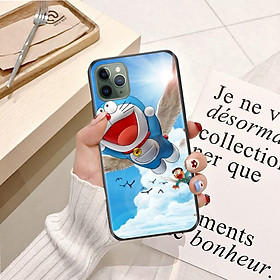 Ốp lưng điện thoại Iphone 11 Pro Max viền silicon dẻo TPU  hình Doremon Phiêu Lưu
