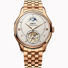 Đồng hồ nam chính hãng LOBINNI L13022-5,kính sapphire,chống xước,chống nước 50m,Bh 24 tháng,máy cơ (automatic)