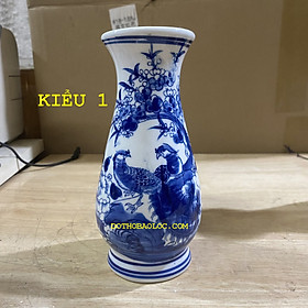 Mua Bình bông thờ cúng  bằng sứ Bát Tràng cao cấp 4 kiểu