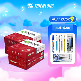 Combo 10 Ream giấy A4 80 gsm IK Copy (500 tờ) - Hàng nhập khẩu Indonesia