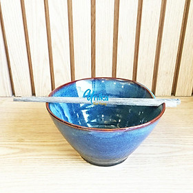 Mua Bát Có Khấc Gác Đũa Xanh Hoả Biến (2 size) - Bát Gác Đũa Xanh Hoả Biến