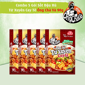 Combo 5 Gói Sốt Đậu Hũ Tứ Xuyên Cay Tê Ông Chà Và 90gr