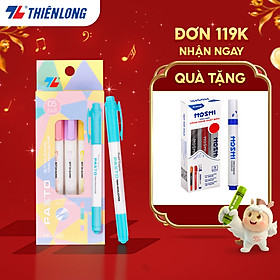 Bút dạ quang màu Pastel Thiên Long Pazto HL-016 - Bút dạ quang rửa được - Không để lại vết khi Photocopy ()