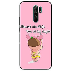 Ốp lưng dành cho Xiaomi Redmi 9 - Redmi 9A - mẫu Quỳnh Hoa Rơi