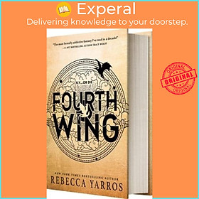 Sách - Fourth Wing by Rebecca Yarros (UK edition, Hardback)