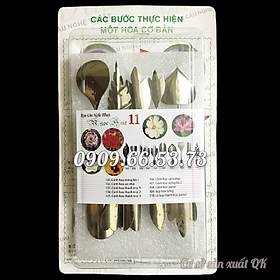 Bộ 10 dụng cụ làm rau câu 3D – Bộ số 11 - Tặng kèm kim nhụy – Mã số 1430