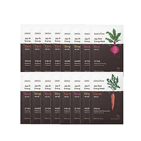 Combo 10+6 Mặt Nạ Giấy Chăm Sóc Da Từ Rau Củ Jeju Root Energy Mask - 278002233