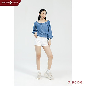 Áo Sơmi Croptop Tay Dài Nữ - TA129C1702 - GENVIET