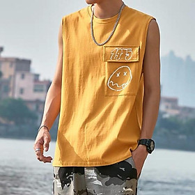  Áo thu sát nách unisex form rộng 1975 nam nữ ulzzang Wind