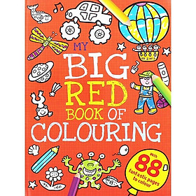 Sách tập tô màu thiếu nhi bìa đỏ My Big Red Book Of Colouring | Bookmedi sách chính hãng