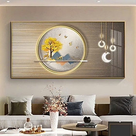 (HCM) Tranh treo tường tráng gương trừu tượng trang trí phòng khách, phòng ngủ kèm đinh treo