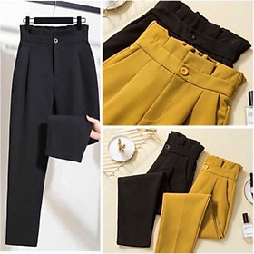 Quần baggy công sở nữ cạp bèo